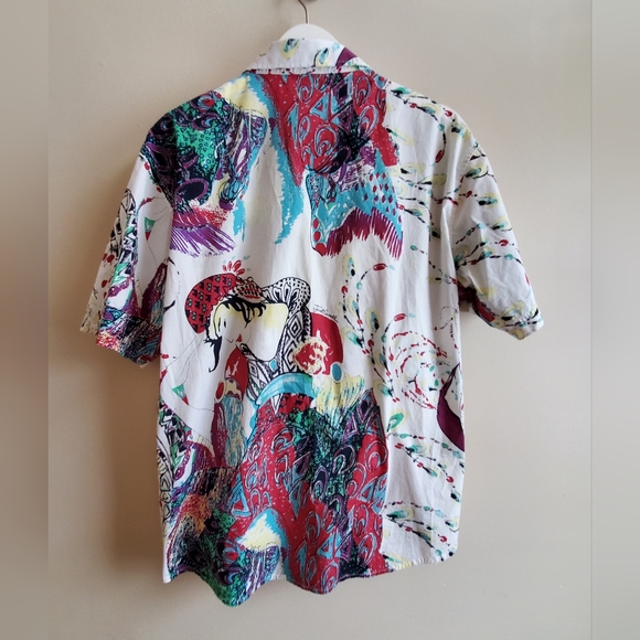 Just Cavalli Short Sleeve Casual Button-Down Shirts for Men US38 - Picture 2 of 7